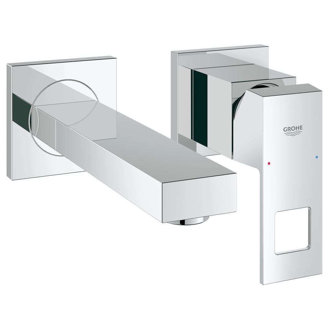 Grohe Eurocube Two-Hole Basin Mixer S-Size Chrome