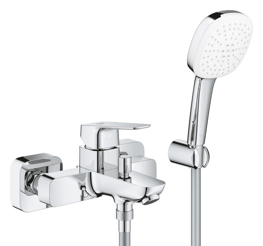 Grohe Cubeo Bath Mixer Exposed With Handspray Chrome