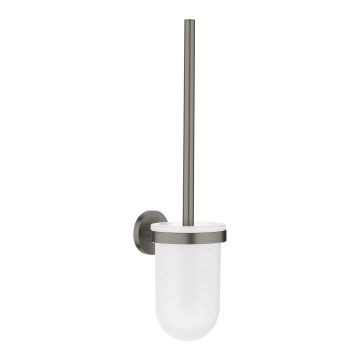 Grohe Essentials Toilet brush set brushed hard graphite