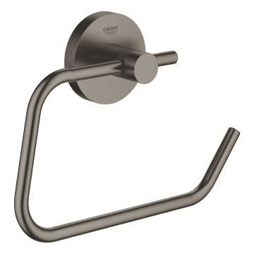 Grohe Essentials Toilet roll holder brushed hard graphite