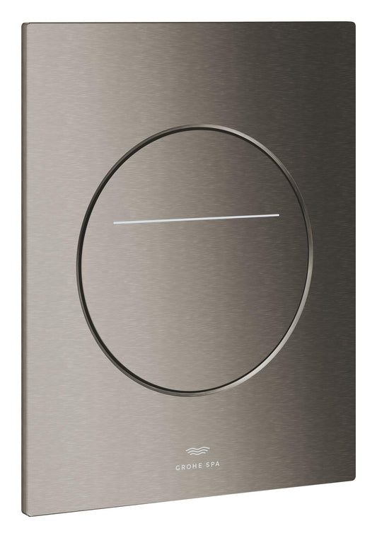 LAUNCHING MAY 2026 Grohe Spa Flush Plates Round With Silk Motion Technology Brushed Hard Graphite