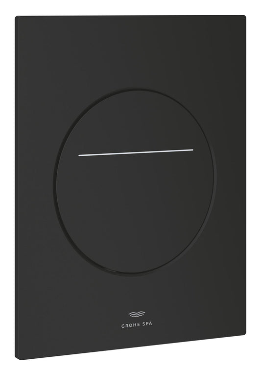 LAUNCHING MAY 2026  Grohe Spa Flush Plates Round With Silk Motion Technology Phantom Black