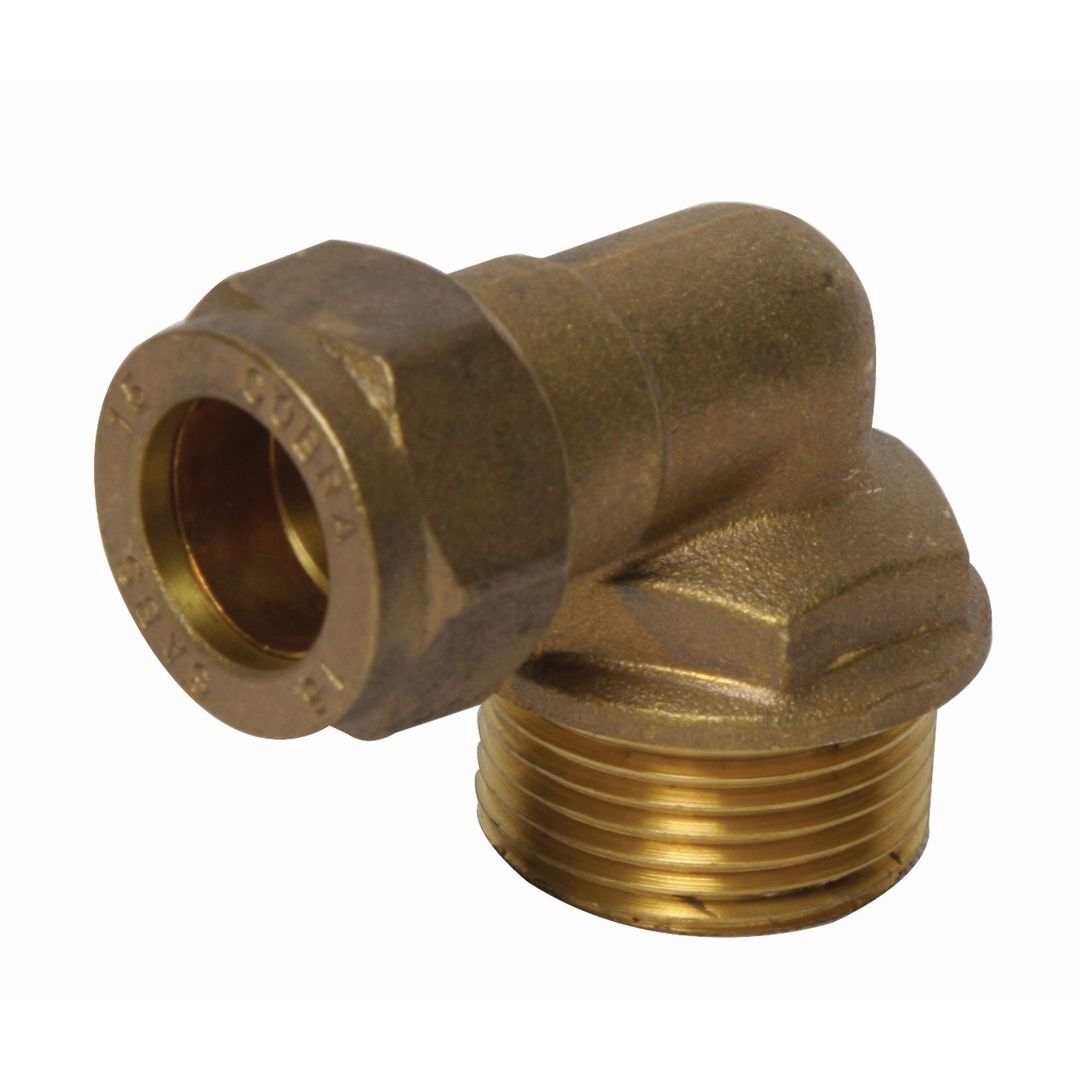 Cobra Compression Elbow 90 Reducing CXMI 15X3/4 Rough Brass