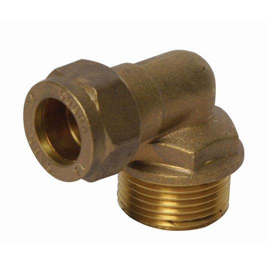 Cobra Compression Elbow 90 Reducing CXMI 15X3/4 Rough Brass