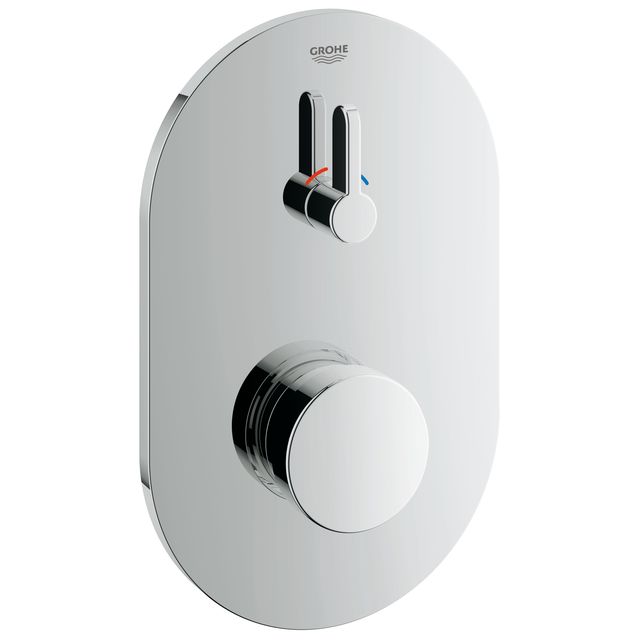 Grohe Eurosmart Cosmopolitan T Self-closing shower mixer 1/2" with mixing device and adjustable temperature limiter chrome
