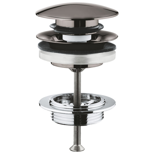 Grohe Waste set with push-open plug hard graphite