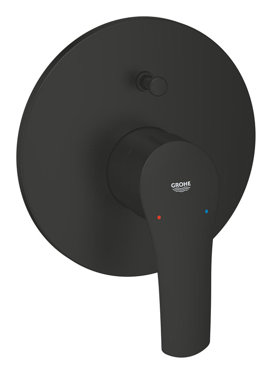 Grohe Eurosmart Single-Lever Bath/Shower Mixer Trim Matte Black