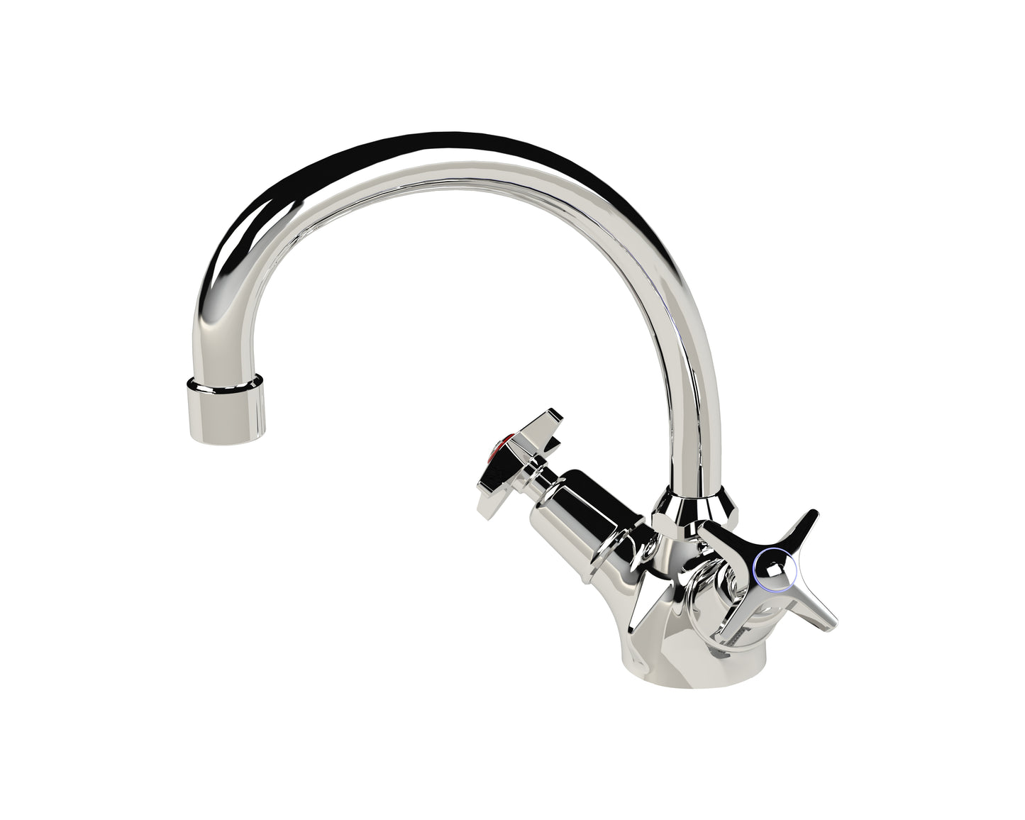Cobra Star Heavy Pattern Sink Mixer Pillar Type M10X1/2 FI Chrome