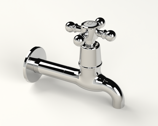 Cobra Roma Original Light Pattern Extended Bib Tap 15mm Chrome