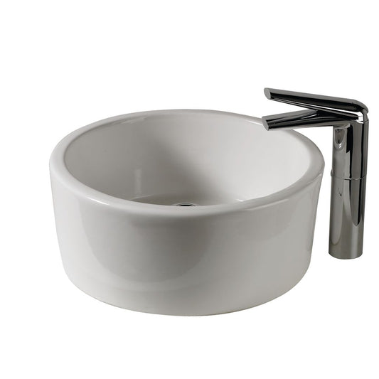 Vaal Savannah Design Round Countertop Basin No Taphole White