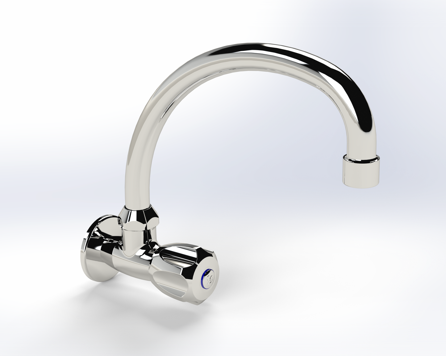 Cobra Stella Original Light Pattern Prep Bowl Tap Wall Type Swivel Spout Chrome
