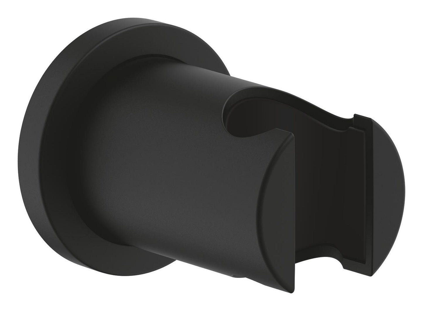 Grohe Rsh Shower Holder, Non Adjustable, Round Collar Phantom Black