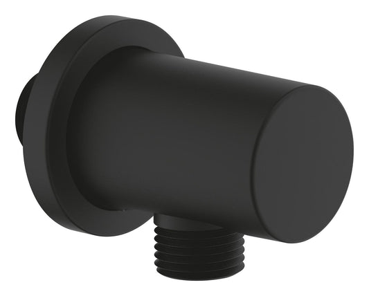 Grohe Rsh Wall Union 1/2", With Round Collar Phantom Black