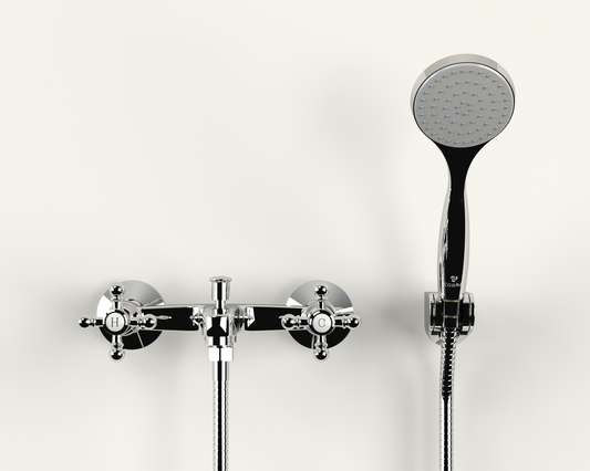 Cobra Roma Original Light Pattern Bath Mixer Wall Type & Handshower