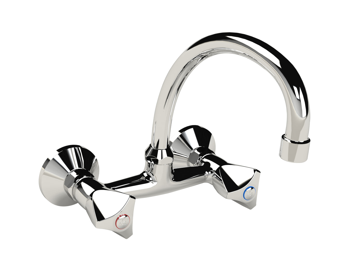 Cobra Carina Original Light Pattern Sink Mixer Wall Type 1/2 Chrome