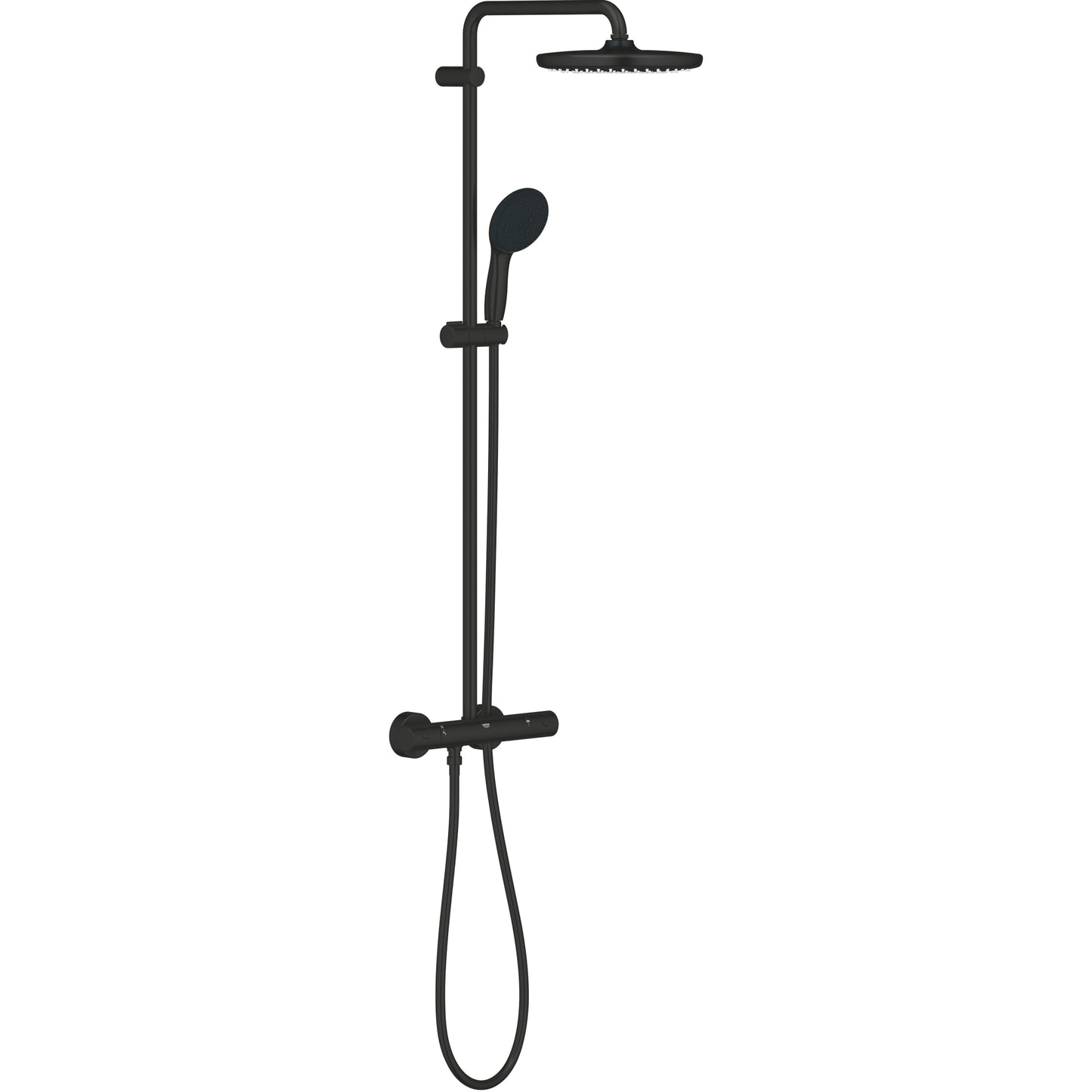 Grohe Tempesta System 250 Shower System With Thermostat For Wall Mounting Matte Black