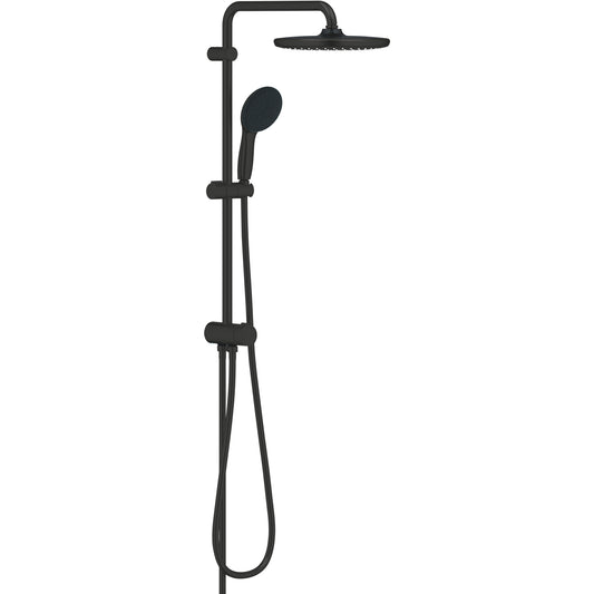 Grohe Tempesta System 250 Flex Shower System With Diverter For Wall Mounting Matte Black