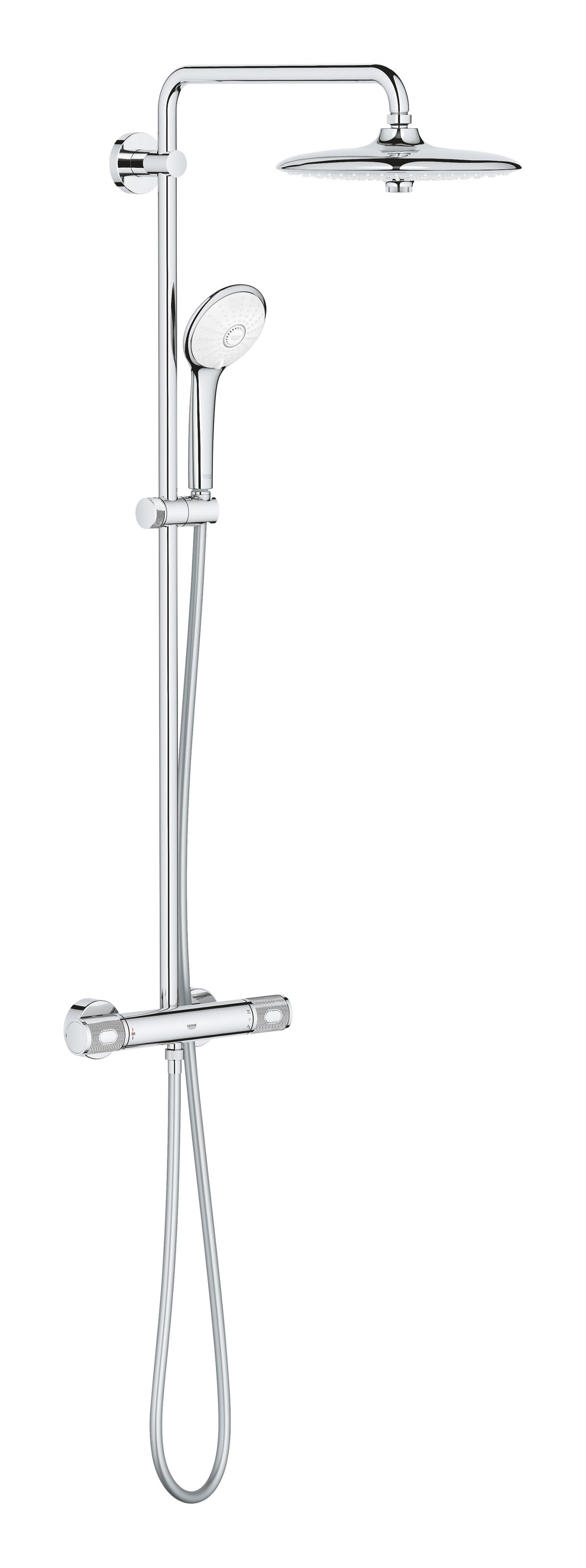 Grohe Euphoria System 260 Shower system with thermostatic mixer for wall mounting chrome