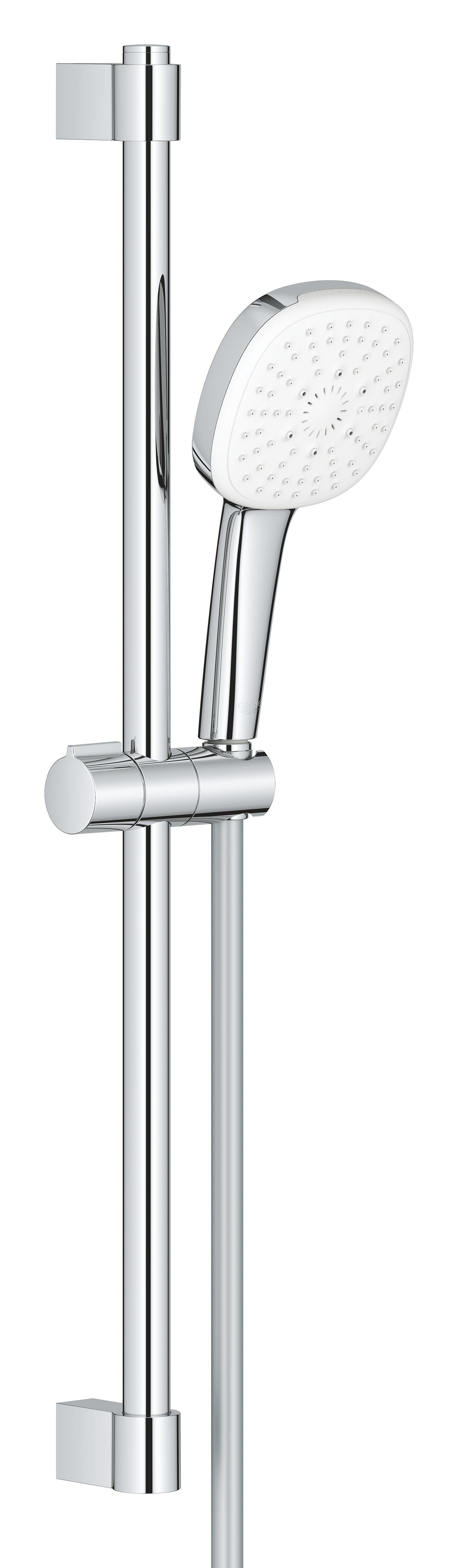 Grohe Tempesta Cube 110 Shower Rail Set 3 Sprays (Rain, Jet, Massage) Chrome