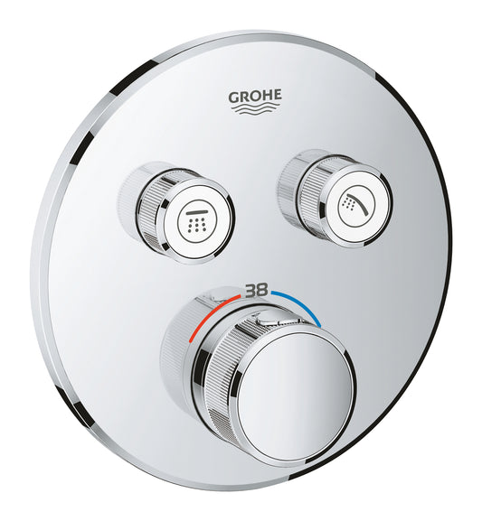 Grohe Grohtherm SmartControl Thermostat for concealed installation with 2 valves chrome