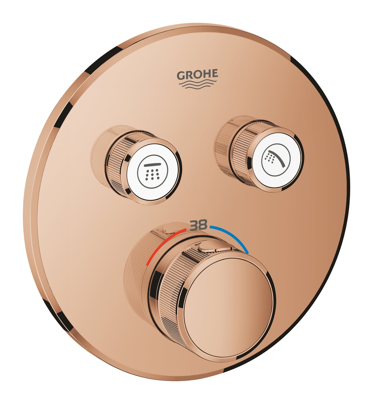 Grohe Thermostat for concealed installation with 2 valves warm sunset