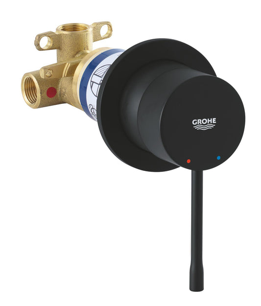 Grohe Essence Slm Rough-In + Trim Shower Isr Phantom Black