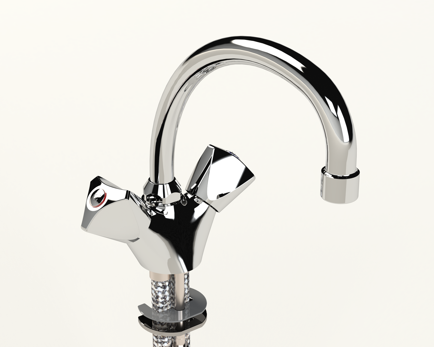 Cobra Carina Original Light Pattern Sink Mixer Pillar Type Swivel 1/2 Chrome