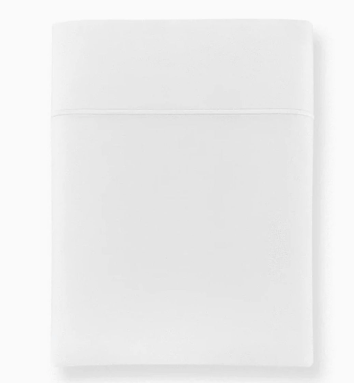 Hospitality 100% Cotton 300TC Sateen Stripe White SINGLE
