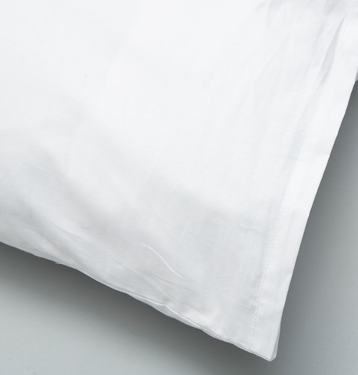 Hospitality 100% Cotton 300TC Sateen Stripe White SINGLE