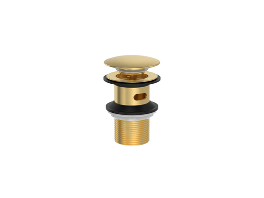 Cobra Seine Waste Basin Click Slotted Brushed Gold