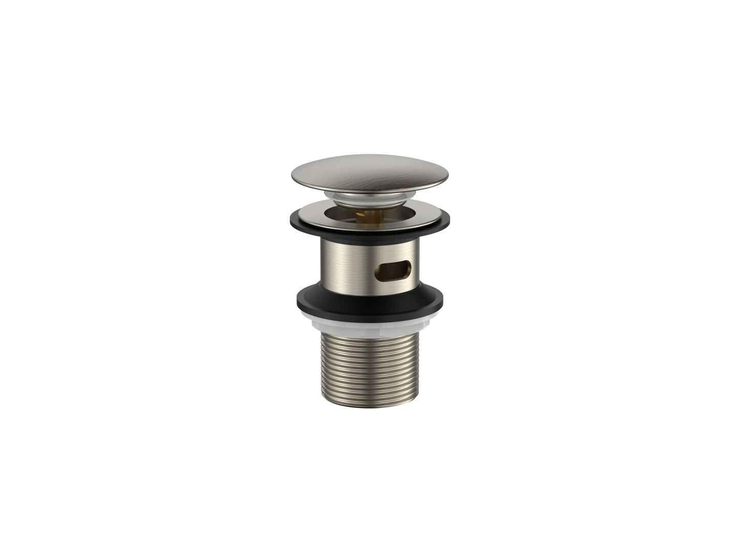 Cobra Seine Waste Basin Click Slotted Brushed Nickel
