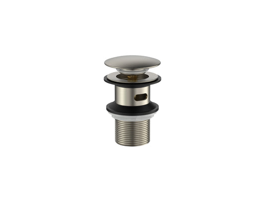 Cobra Seine Waste Basin Click Slotted Brushed Nickel