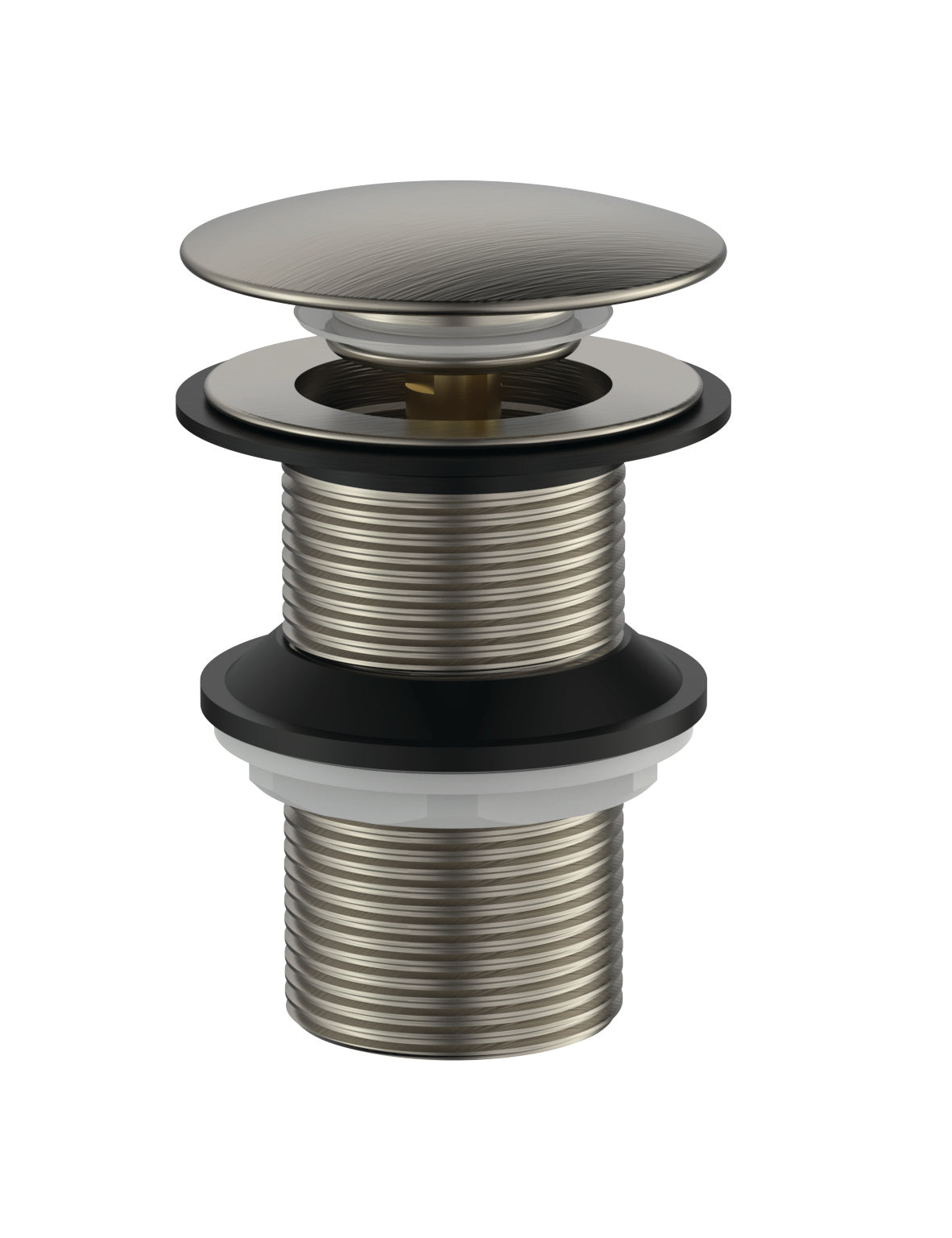Cobra Seine Waste Basin Click unslotted Brushed Nickel