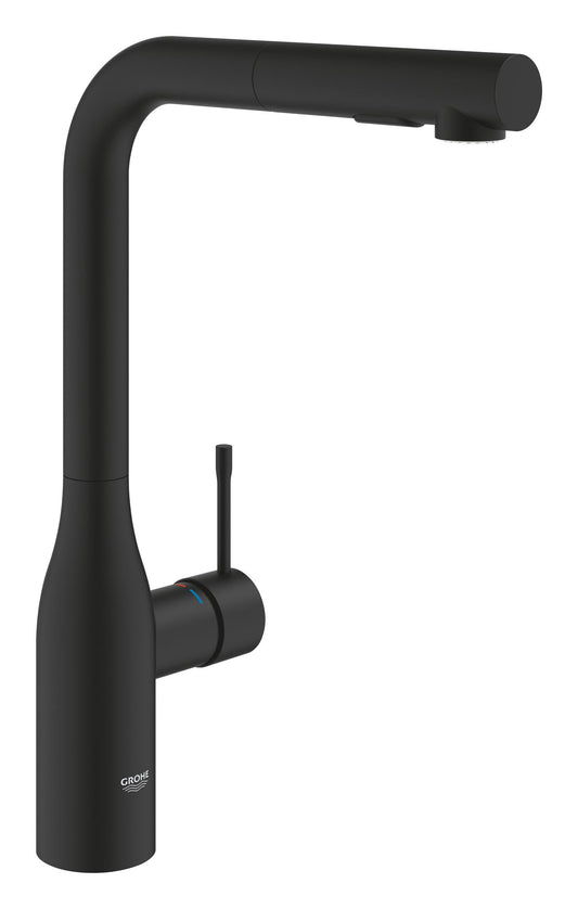 Grohe Essence Ohm Sink L-Spout Dual Spray Phantom Black