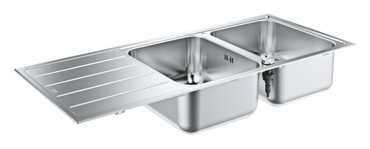 Grohe K500 Stainless Steel Sink with drainer stainless steel
