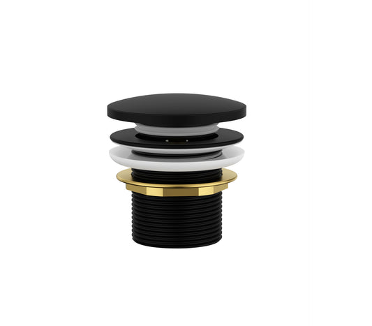 Cobra Waste Bath Click Unslotted Matte Black