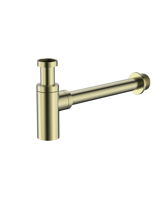 Cobra Seine Bottle Trap Round With Waste Pipe 32mm Brushed Gold