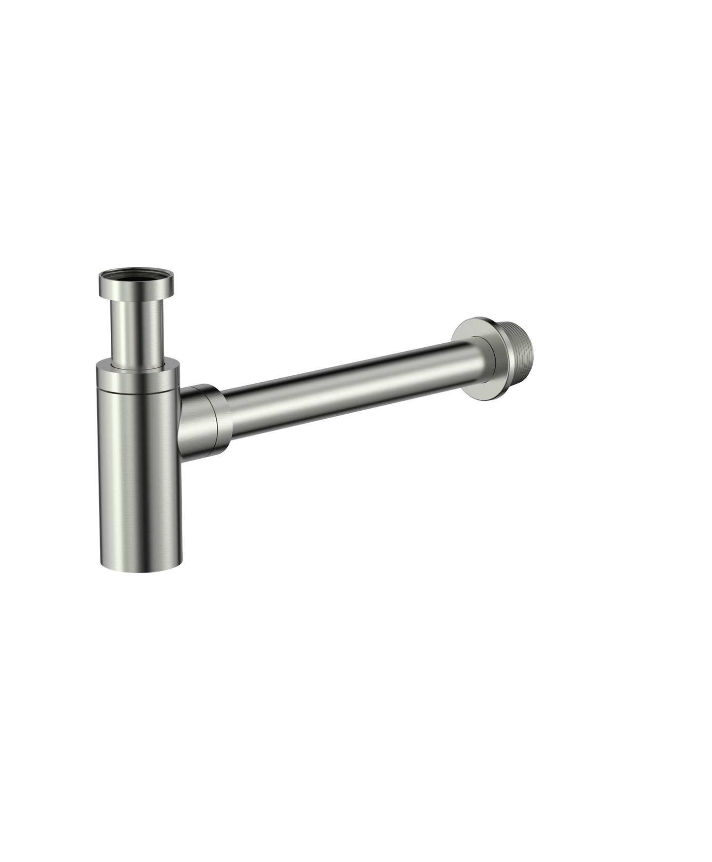 Cobra Seine Bottle Trap Round With Waste Pipe 32mm Brushed Nickel