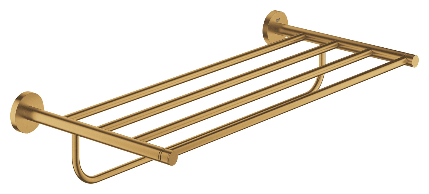 LAUNCHING MARCH 2026 Grohe Essentials Multi Bath Towel Rack Brushed Cool Sunrise