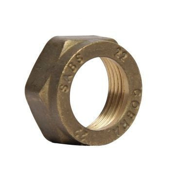 Cobra Compression Spare Capnut X2 Labeled 22mm Rough Brass