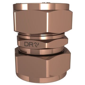 Cobra Compression Straight Coupler CXC 28mm Rough Brass
