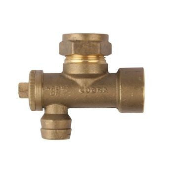 Cobra Geyser Draincock FXC 22 Rough Brass