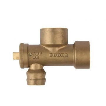 Cobra Geyser Draincock FXF 3/4 Rough Brass