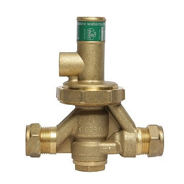 Cobra MF1 Pressure Control Valve 600kPa CXC 22mm Rough Brass
