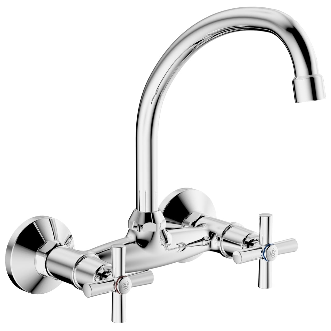 Cobra Ledimo Light Pattern Sink Mixer Wall Type Chrome