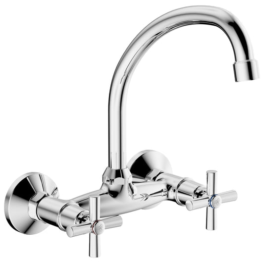 Cobra Ledimo Light Pattern Sink Mixer Wall Type Chrome