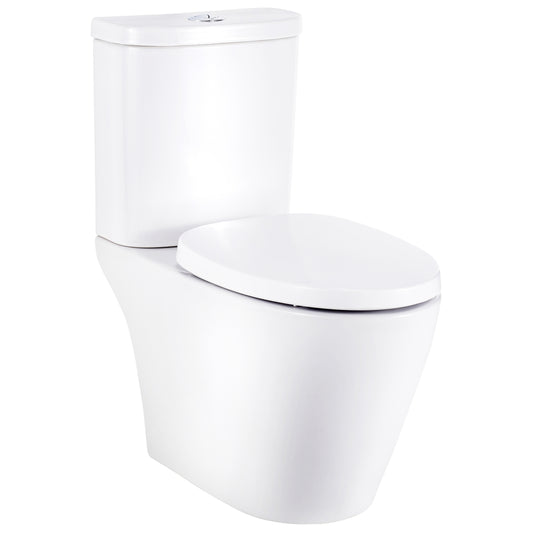 Cobra Pause Close Couple Suite + Seat Box Rim 3&4.2L Flush with Pan Connector White