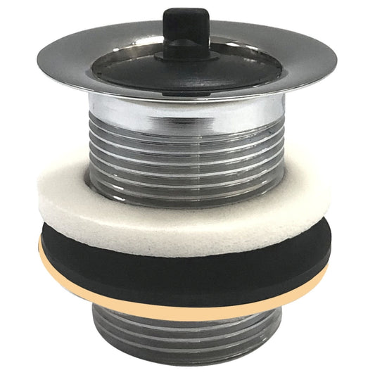 Cobra Waste Basin Unslotted With Plug 1&1/4Chrome