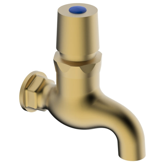 Cobra Demand Bibtap Press Button & Hold Rough Brass