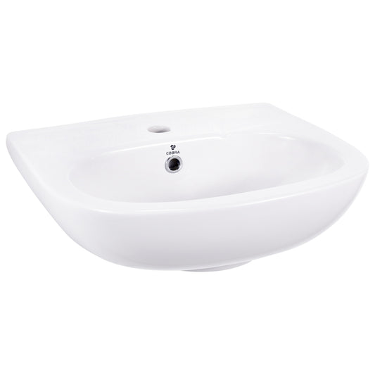 Cobra Shelter Wall Hung Round Basin 1 Taphole White